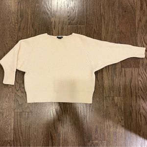 Club Monaco Boxy White Sweater Size XS